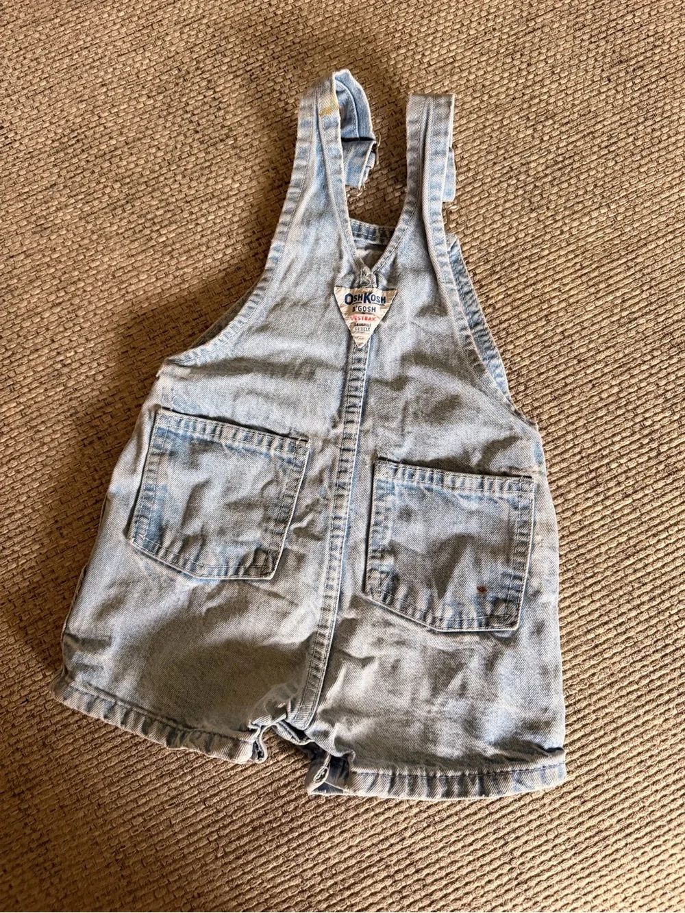 OshKosh B'gosh Light Wash Denim Overalls - Blue